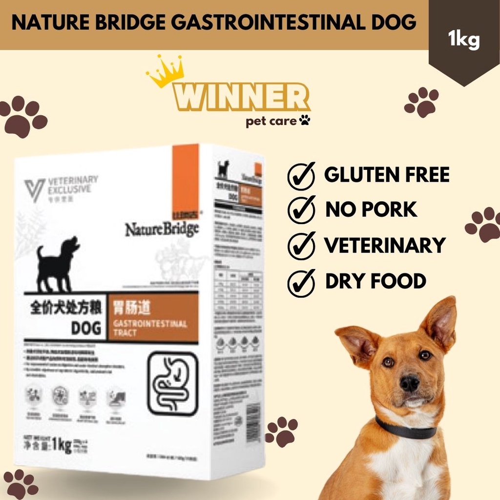 Jual Nature Bridge Gastrointestinal Dog Food Freshpack 1kg Shopee