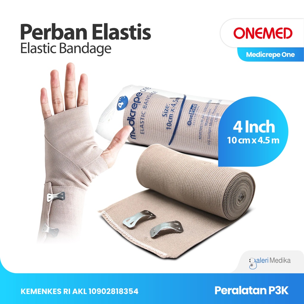 Jual Onemed Medicrepe Perban Elastis 10cm (4inch) | Shopee Indonesia