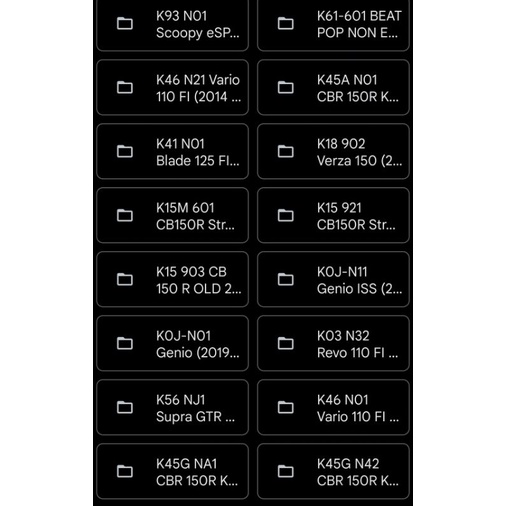 file ecu honda keihin shindengen bin dan xdf remap dan standar satuan sesuai type motor scoopy 2025 k2f ND1 K2F NC1 Pcx 160 K1Z NF1 K1Z NA1 K1Z NC1 - vario 160 k2sa - adv 160 K0WL NA1