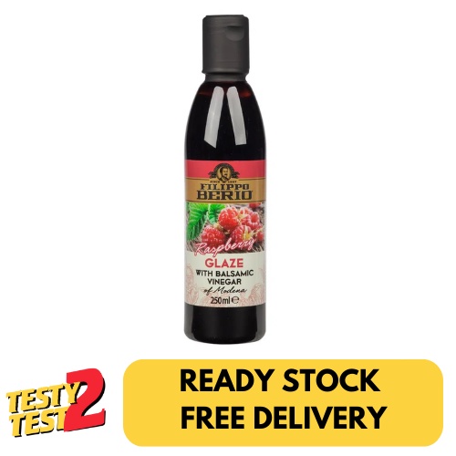 Jual Filippo Berio Raspberry Balsamic Glaze Vinegar 250ML | Shopee ...