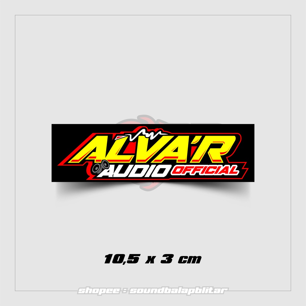Jual Stiker Alva'R Audio Vynil Anti Air Bijian | Shopee Indonesia
