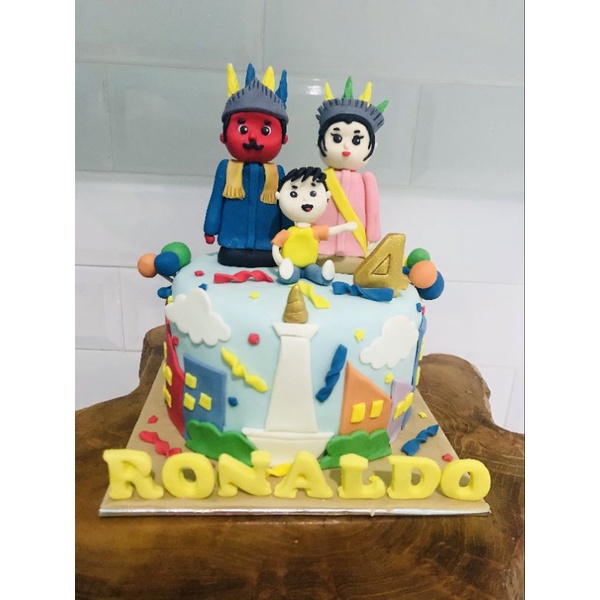 Jual kue ulang tahun ondel ondel/ kue tart | Shopee Indonesia