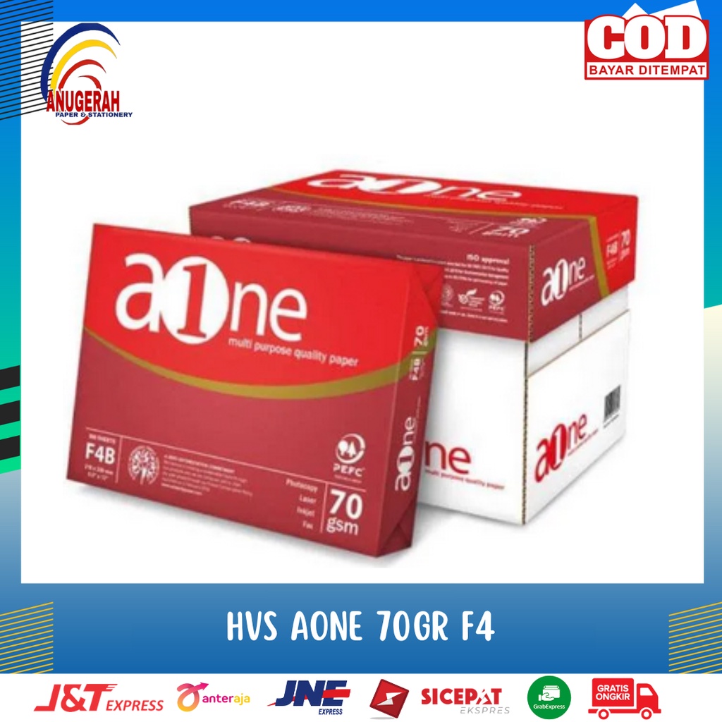 Jual Kertas HVS AONE Folio F4 70 Gram Murah (RIM) | Shopee Indonesia