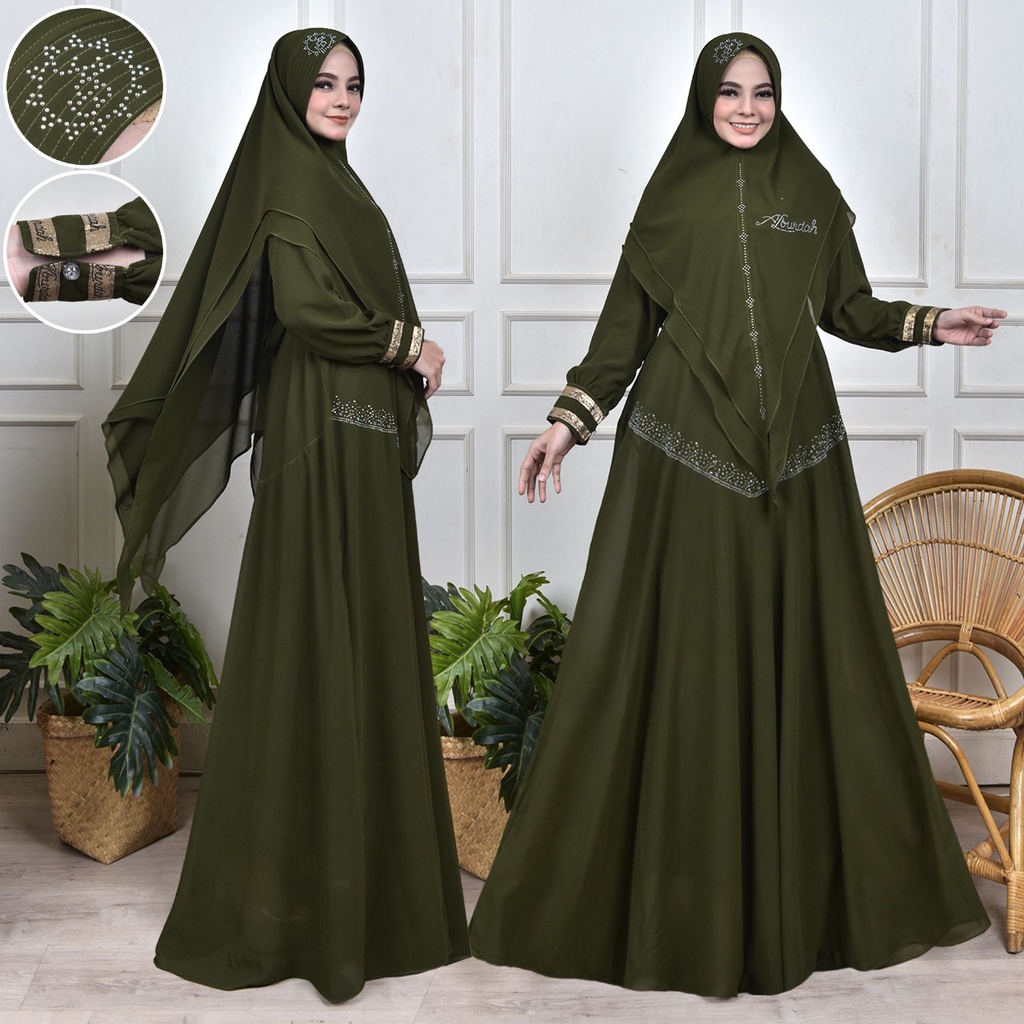 Jual Gamis Syari Set Hijab Bahan Ceruty Babydoll Sudah Full Puring Hiasan  Payet Mewah Elegan Ukuran Jumbo Cocok Untuk Lebaran Pengajian Dan Seragaman  | Shopee Indonesia