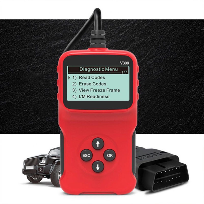 Jual Plug and Play V309 OBD2 Code Reader OBD 2 Scanner OBDII Digital ...