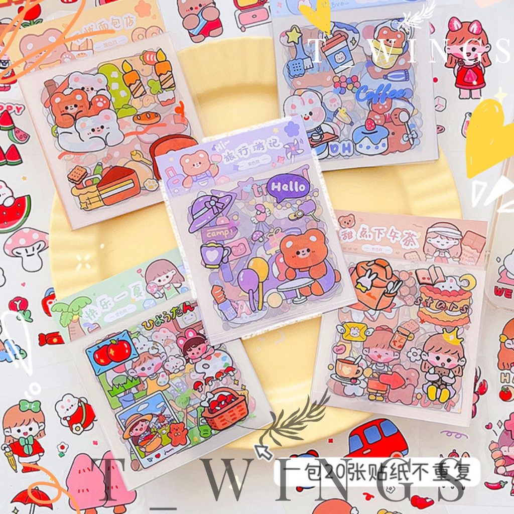 Jual [ New Arrival ] Variasi Terbaru / Sticker Aesthetic Cute Kawaii ...
