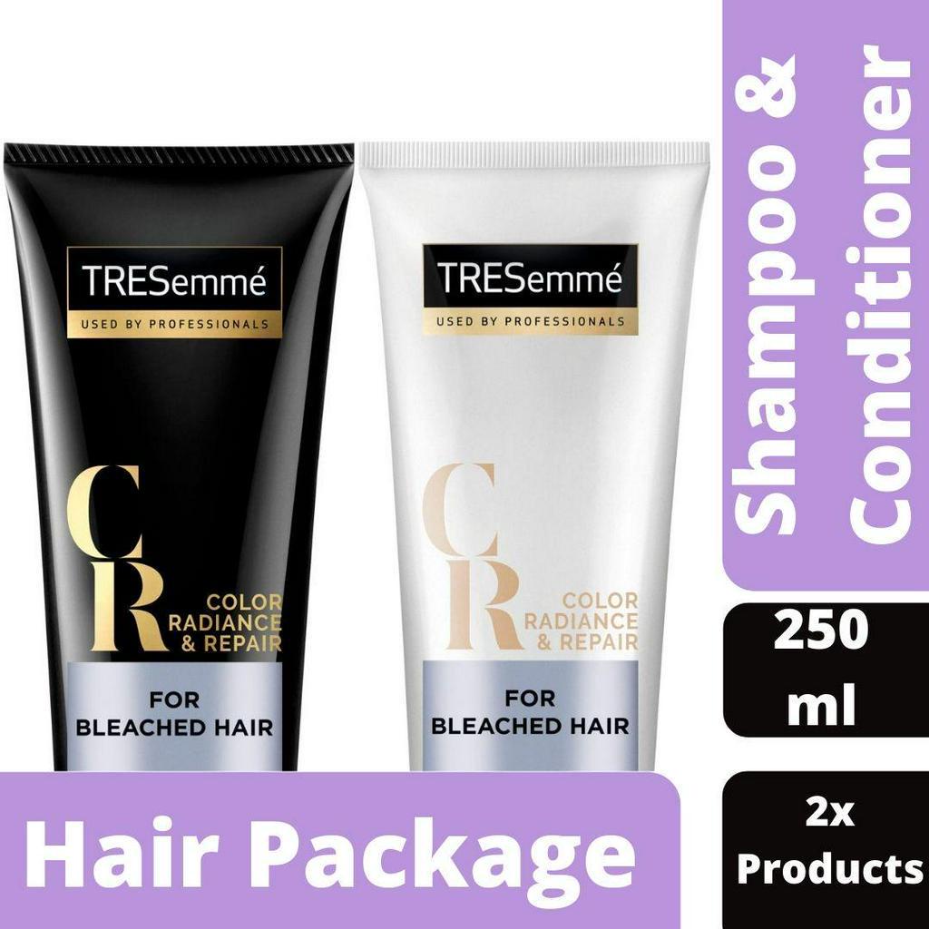 Jual Tresemme Shampoo + Conditioner For Bleached Hair Color Radiance & Repair 250ml Shopee
