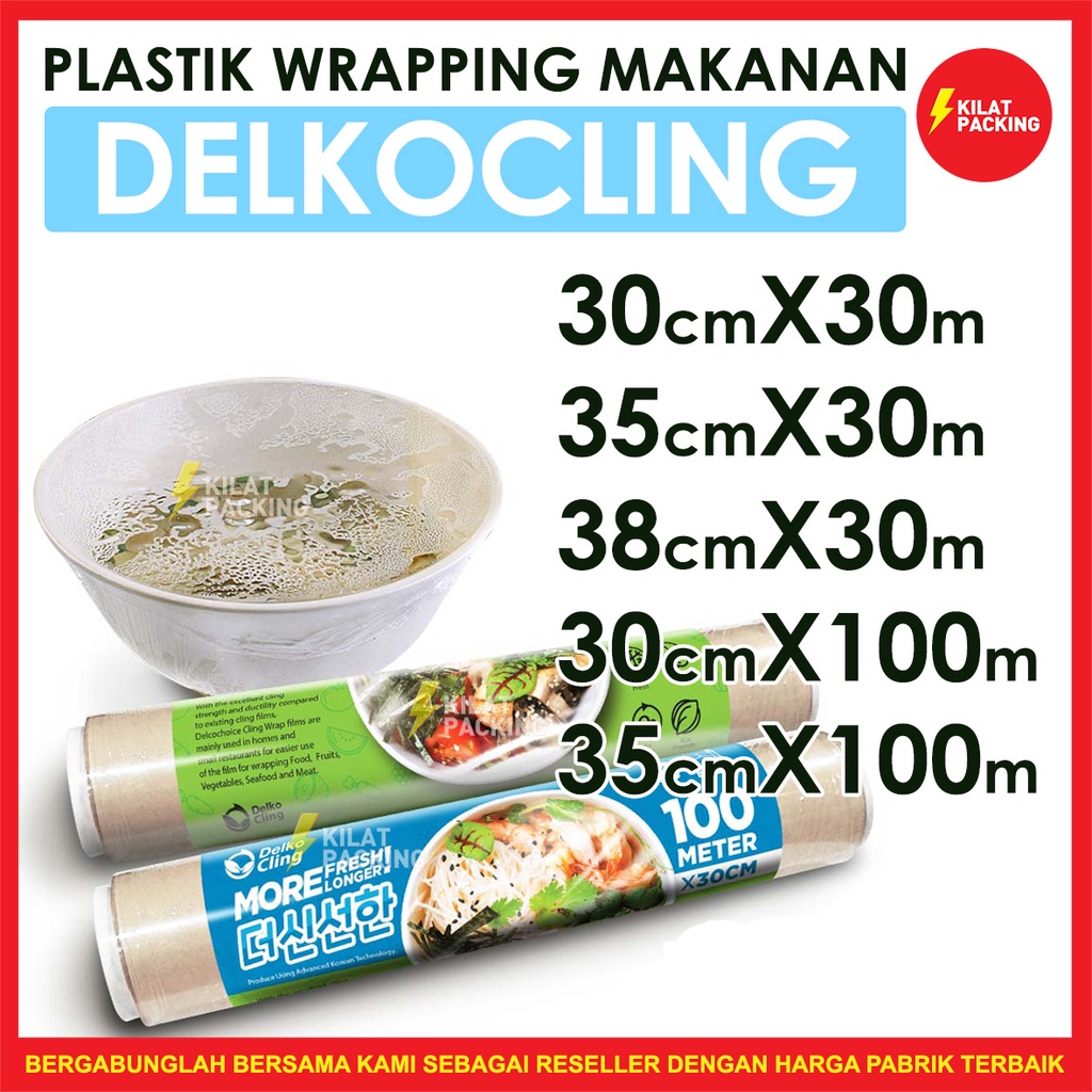 Jual Plastik Bungkus Makanan Cling Wrap Delko Plastik Cling Wrapping