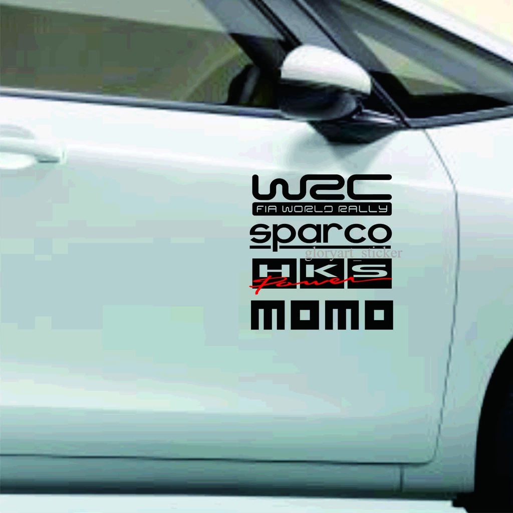 Jual Sticker Mobil Racing Komplit | Paket Stiker WRC MOMO HKS Keren ...