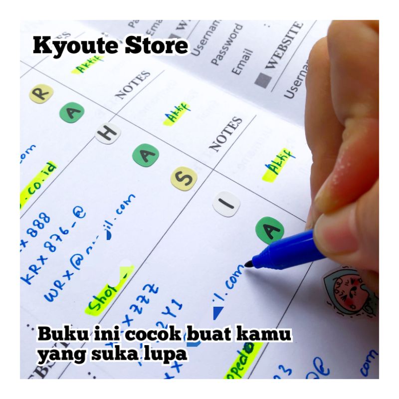 Jual Simple My Secret Notes Book Kyoute A5 Catatan Penting Rahasia ...
