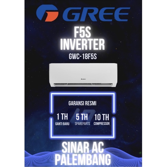 Jual AC Gree 2 PK GWC-18F5S Inverter Freon R32 | Shopee Indonesia