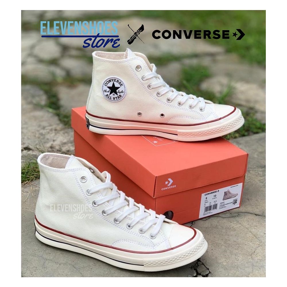 Jual COD Sepatu Sneakers Kanvas 70s High Parchment Beigi Off White ...