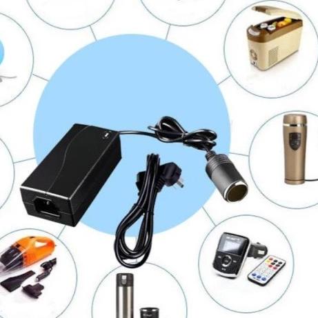 Jual Power Adaptor EU Plug Charger Lighter Mobil AC to DC 5A Vacuum ...
