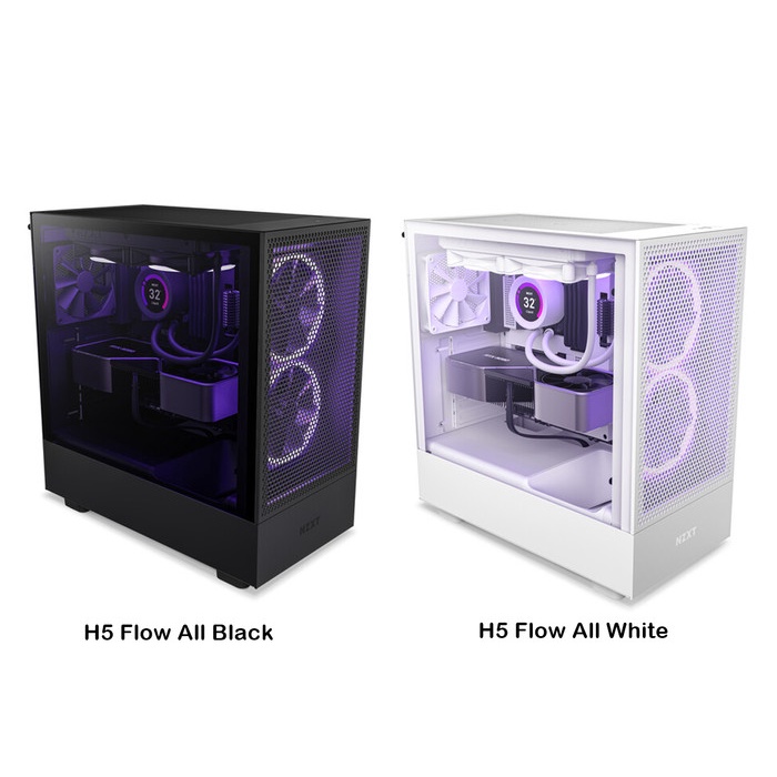 Jual NZXT H5 FLOW ATX Compact Mid-tower Airflow Gaming Case | Shopee ...