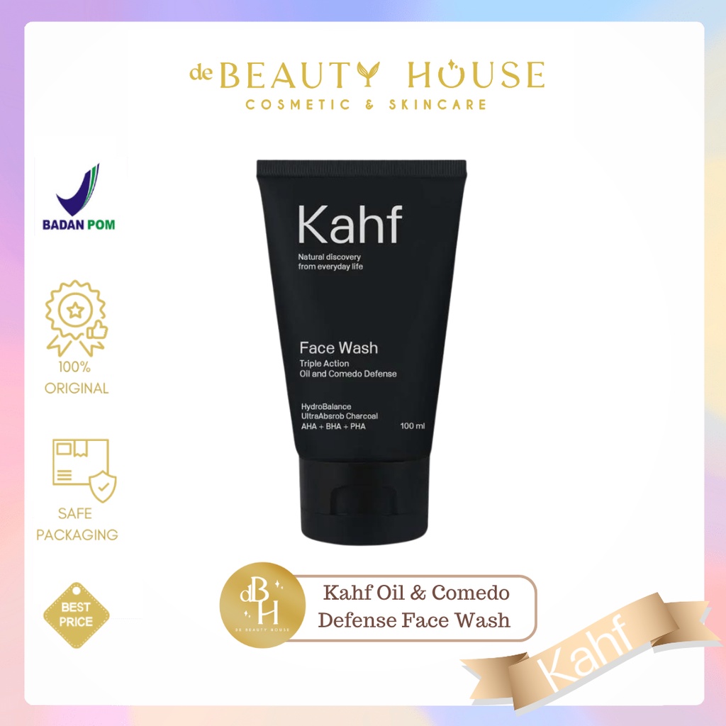 Jual KAHF Face Wash Triple Action Oil and Comedo Defense 100ml Shopee