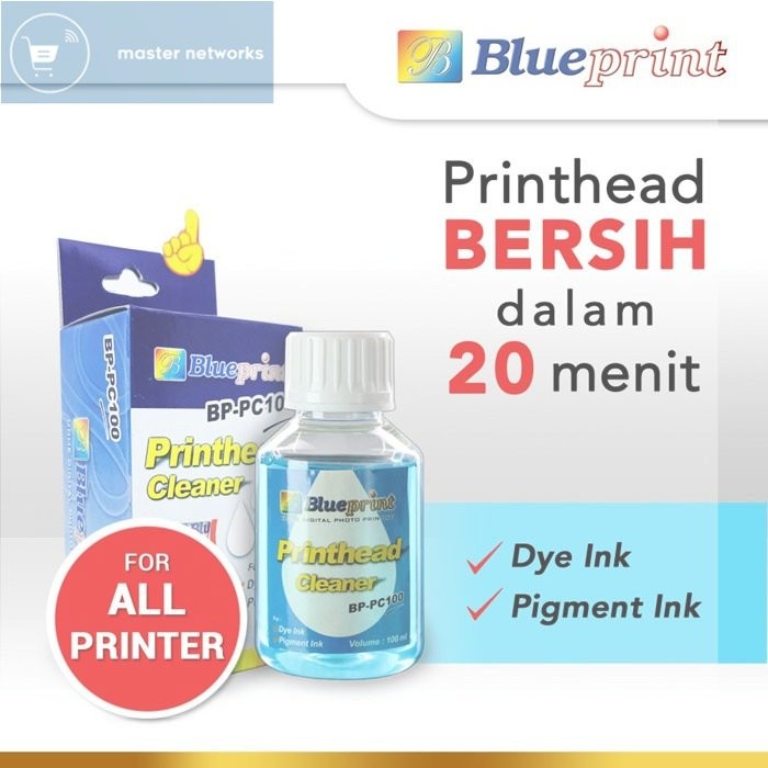 Jual Blueprint BP-PC100 Printhead Cleaner Cairan Pembersih Head Printer ...
