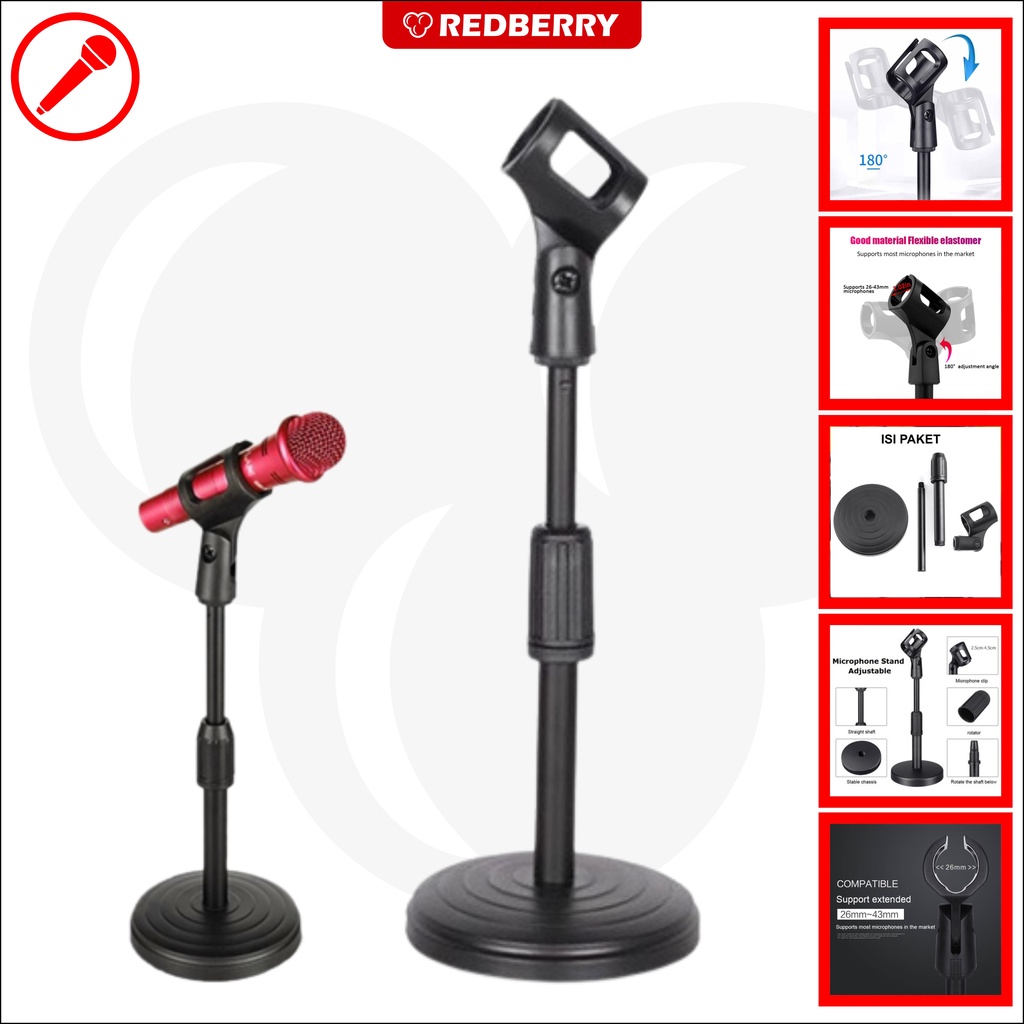 Jual Stand Holder MIC HD26 penyangga dudukan pegangan bracket