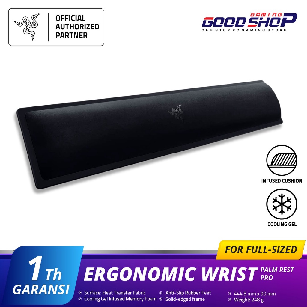 Jual Razer Ergonomic Wrist Rest Pro For Full-sized Keyboards | Shopee ...