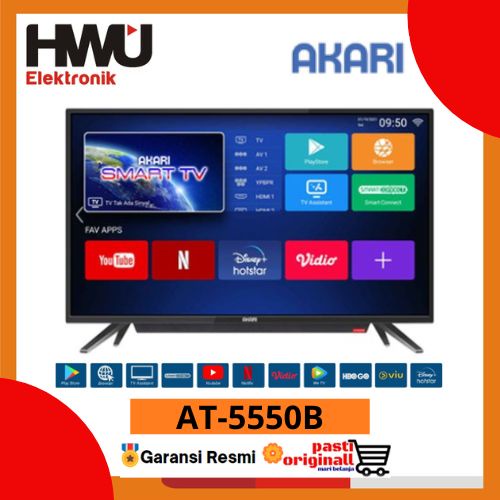 Jual AKARI LED 5 Inchi ANDROID TV FULL HD AT-5550B | Shopee Indonesia