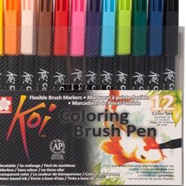Jual Sakura Koi Coloring Brush Pen - 12 Color Set / Rainbow Color | Shopee Indonesia