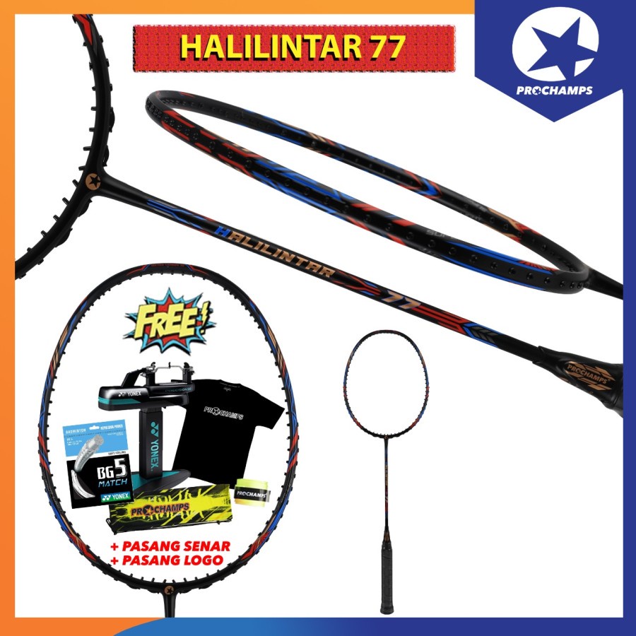 Jual PROCHAMPS Halilintar 55/66/77/88/99 Raket Badminton Original ...