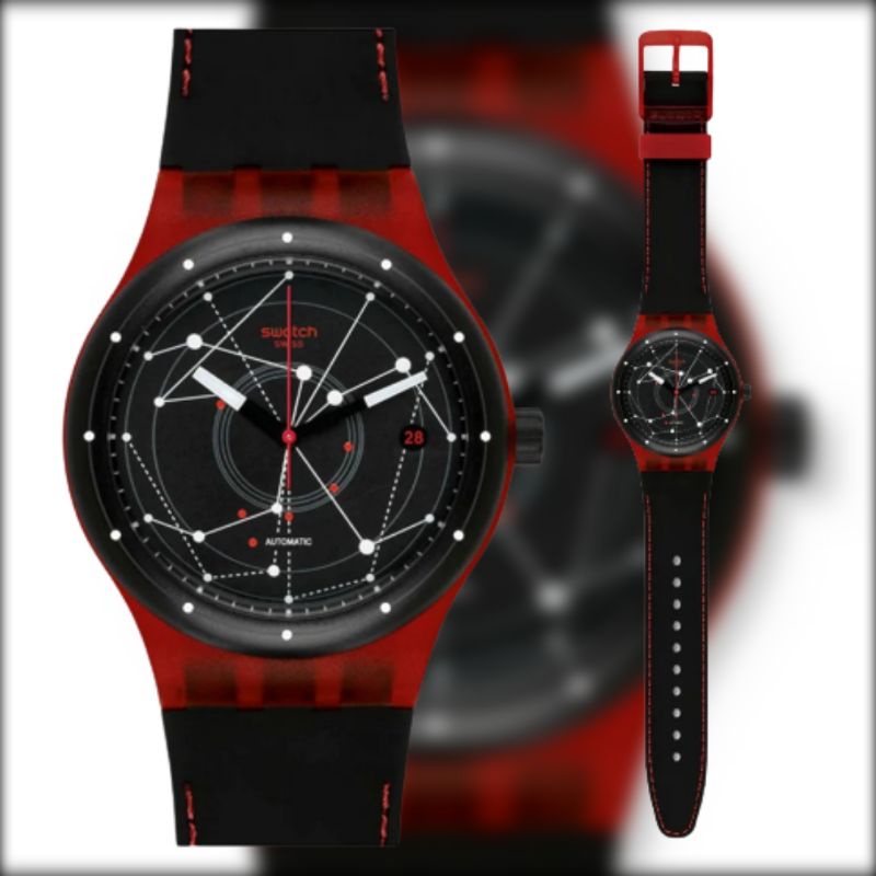 Jual JAM TANGAN SWATCH AUTOMATIC ORIGINAL SUTR400 SISTEMRED SWISS MADE