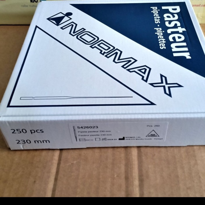 Jual NORMAX 5426023 Pasteur Pipette 230 mm pipet pasteur Kaca 23 cm 250