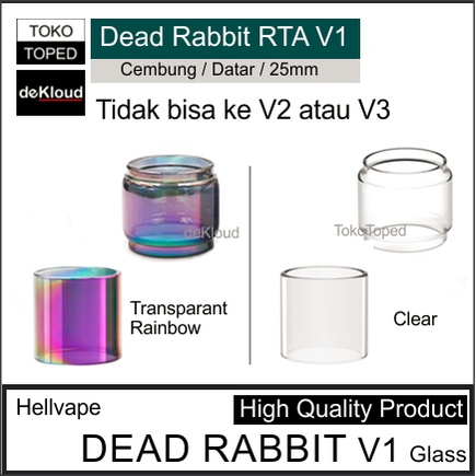 Jual DEAD RABBIT RTA v1 Replacement Glass | kaca tabung pengganti ...