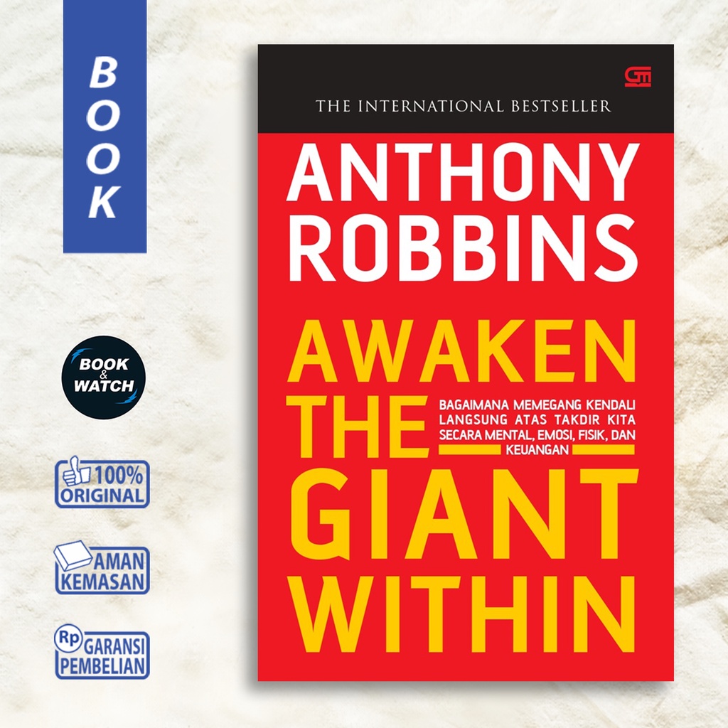 Jual Buku Anthony Robbins Awaken The Giant Within Original GPU Gramedia Shopee Indonesia