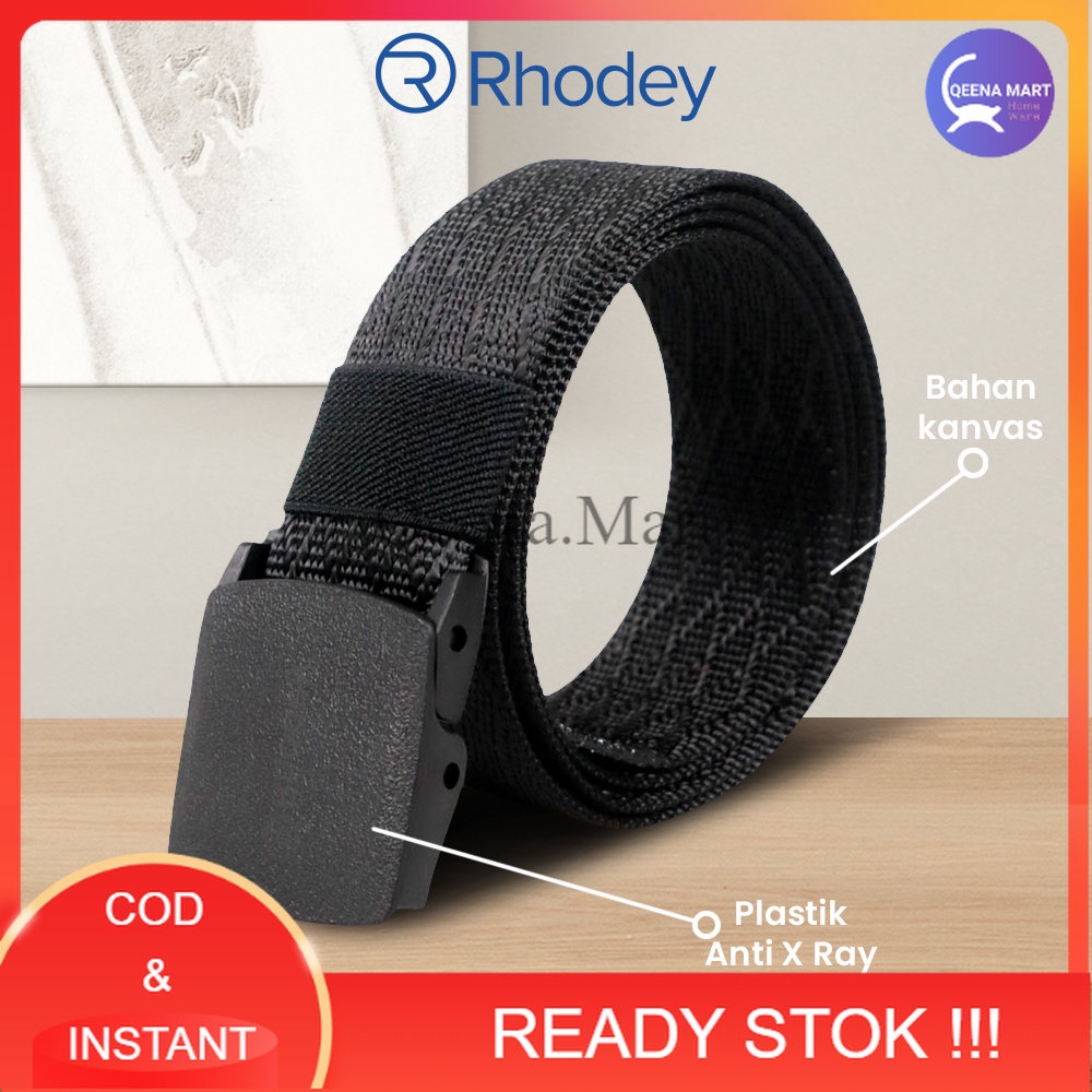 Jual Tali Ikat Pinggang Pria Anti Tactical Xray Plastik Canvas Non