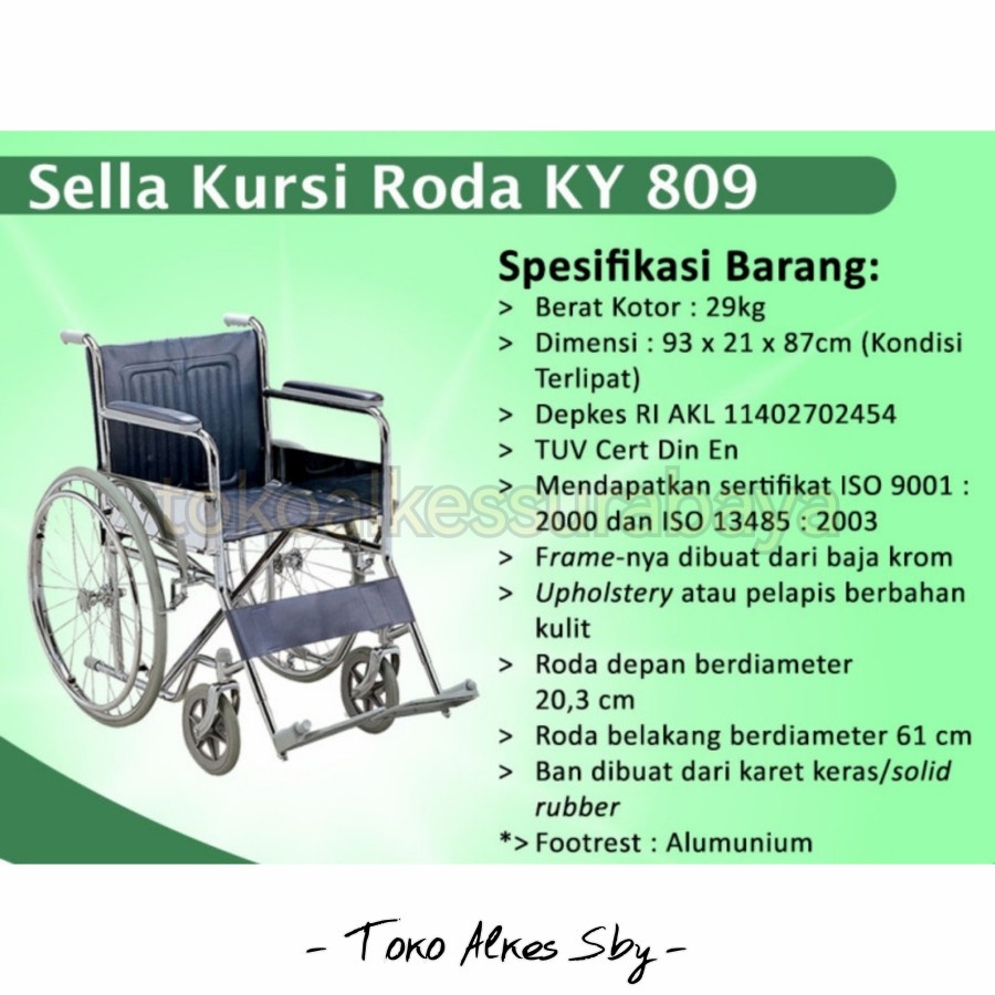 Jual SELLA KURSI RODA COATING JARI RUJI KY 809 KURSI RODA STANDARD