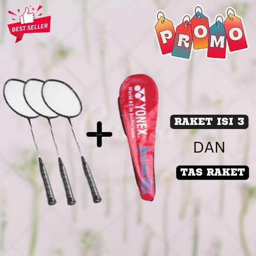 Jual PAKET RAKET MURAH ISI 3 FREE TAS RAKET | Shopee Indonesia