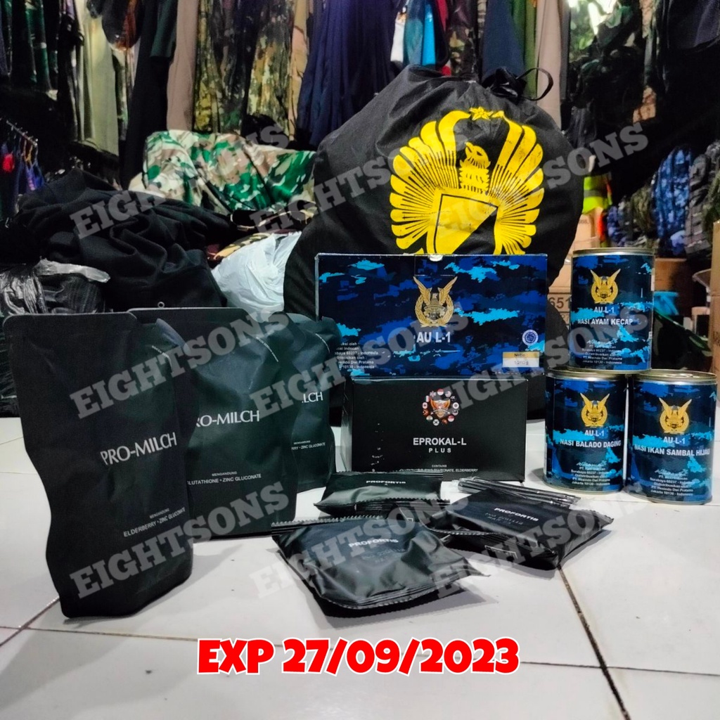 Jual Original 1 Paket Ransum TNI AU L-1 & EPROKAL L Makanan Instan ...