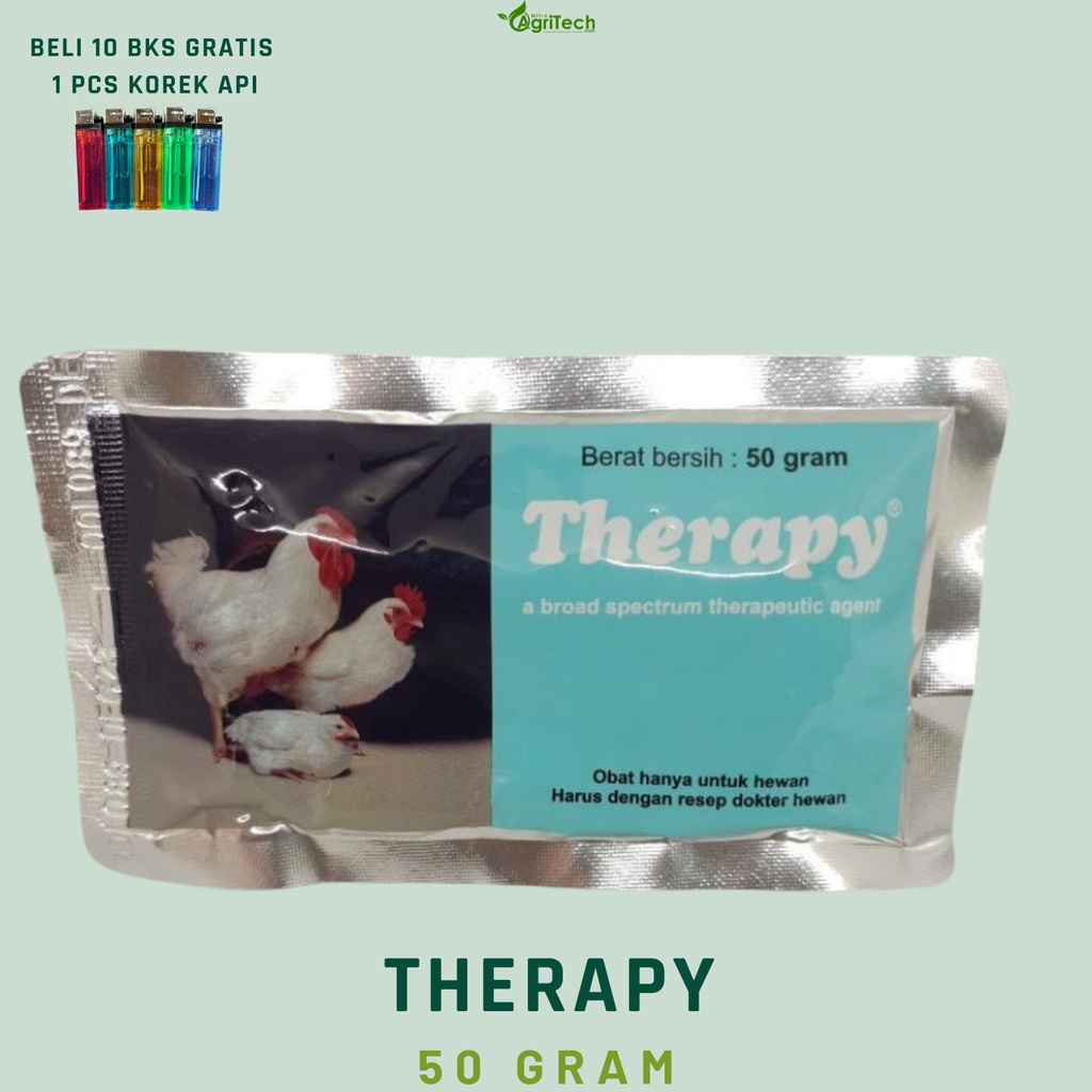 Jual THERAPY 50 Gr OBAT DAN MENCEGAH AYAM SAKIT MEDION Shopee Indonesia