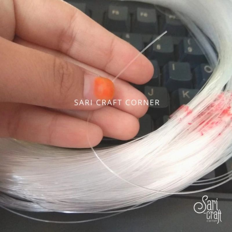 Jual Tali Senar Tidak Elastis Tali Kendur untuk Meronce Manik Tidak ...