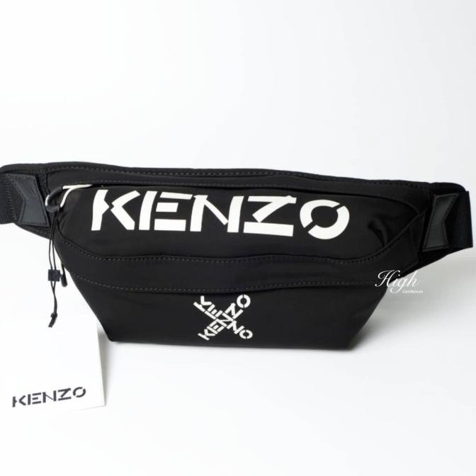Jual Kenzo Combo Logo Waist Bag Black 100 Authentic Shopee Indonesia