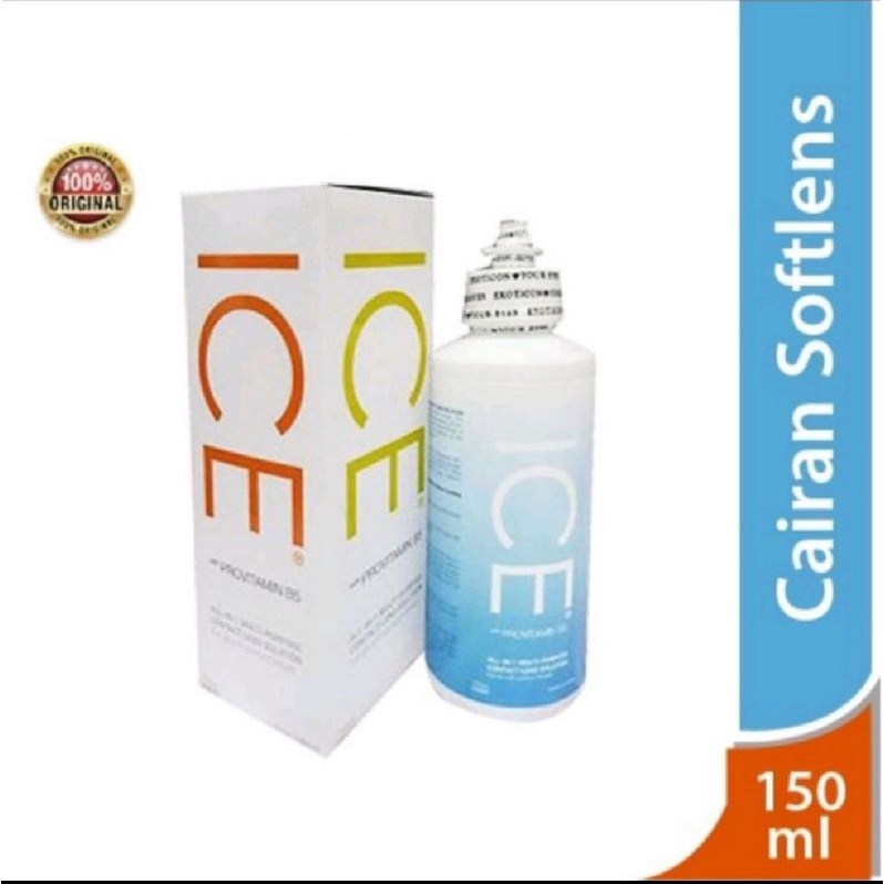 Jual ICE 150ml Air rendam softlens/cairan perendam softlens | Shopee ...
