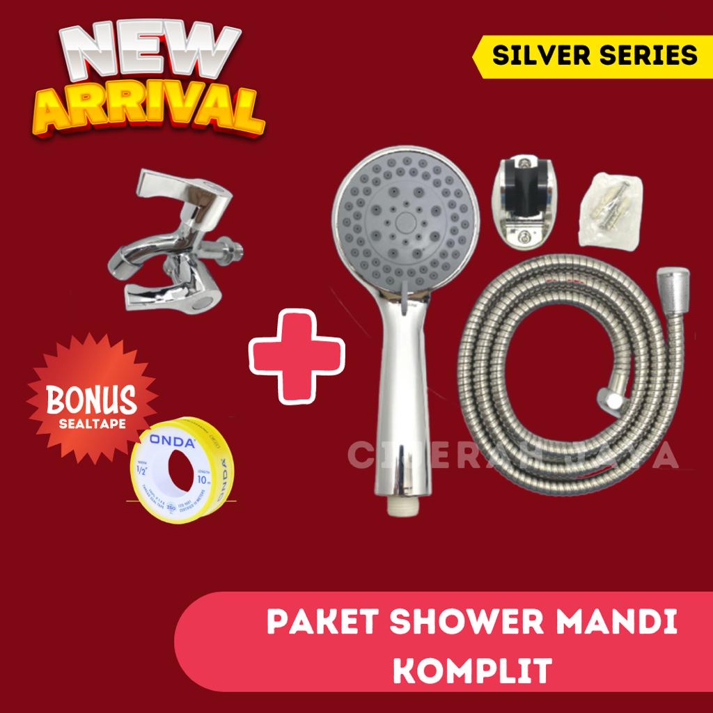 Jual Paket Shower Mandi Kran Cabang Set Keran Double Shower Mandi Shopee Indonesia