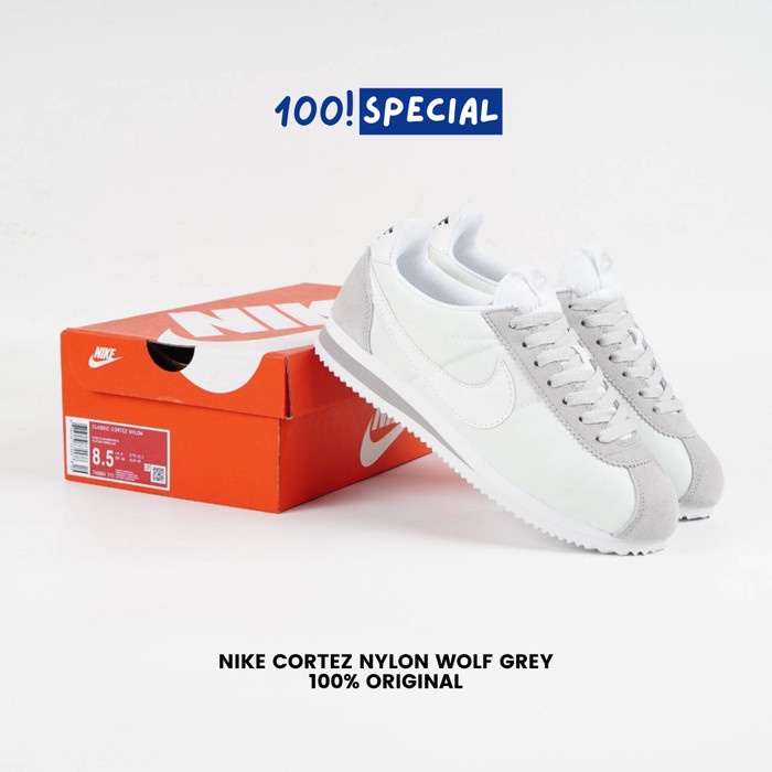 Jual Sapatu Nike Cortez Nylon Wolf Grey BNIB Original Shopee Indonesia