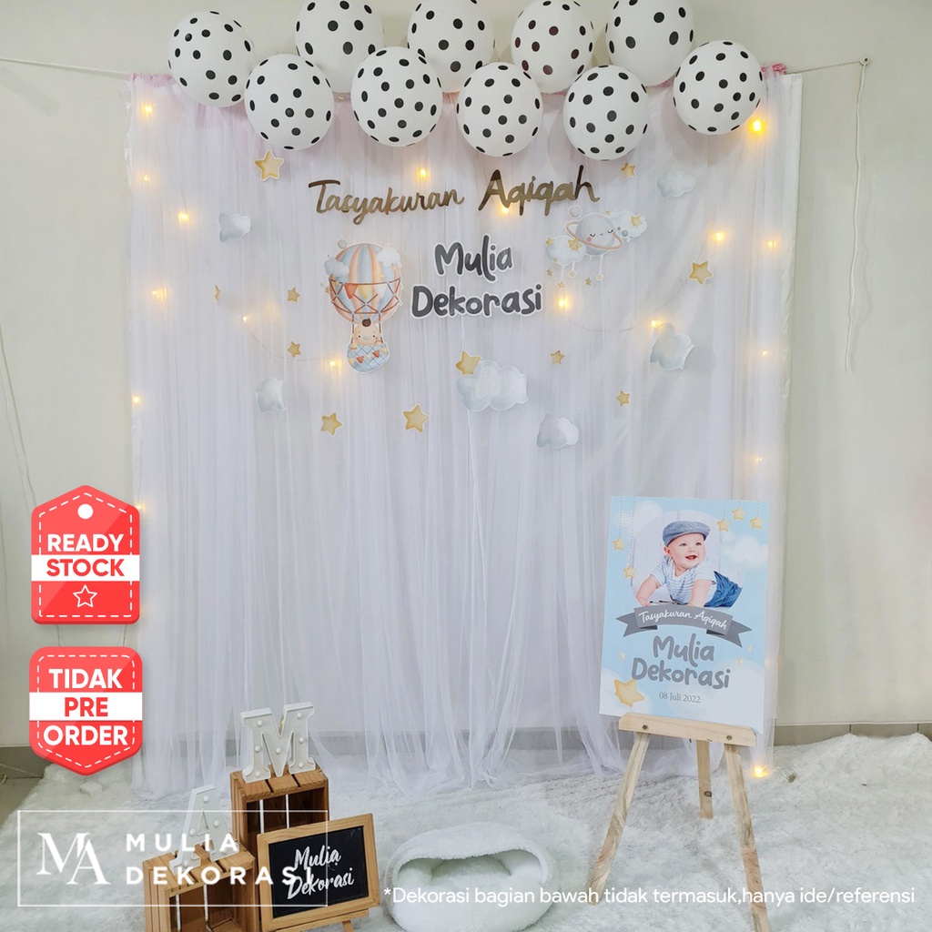 Jual Dekorasi Backdrop Photobooth Syukuran Tasyakuran Aqiqah Ulang ...