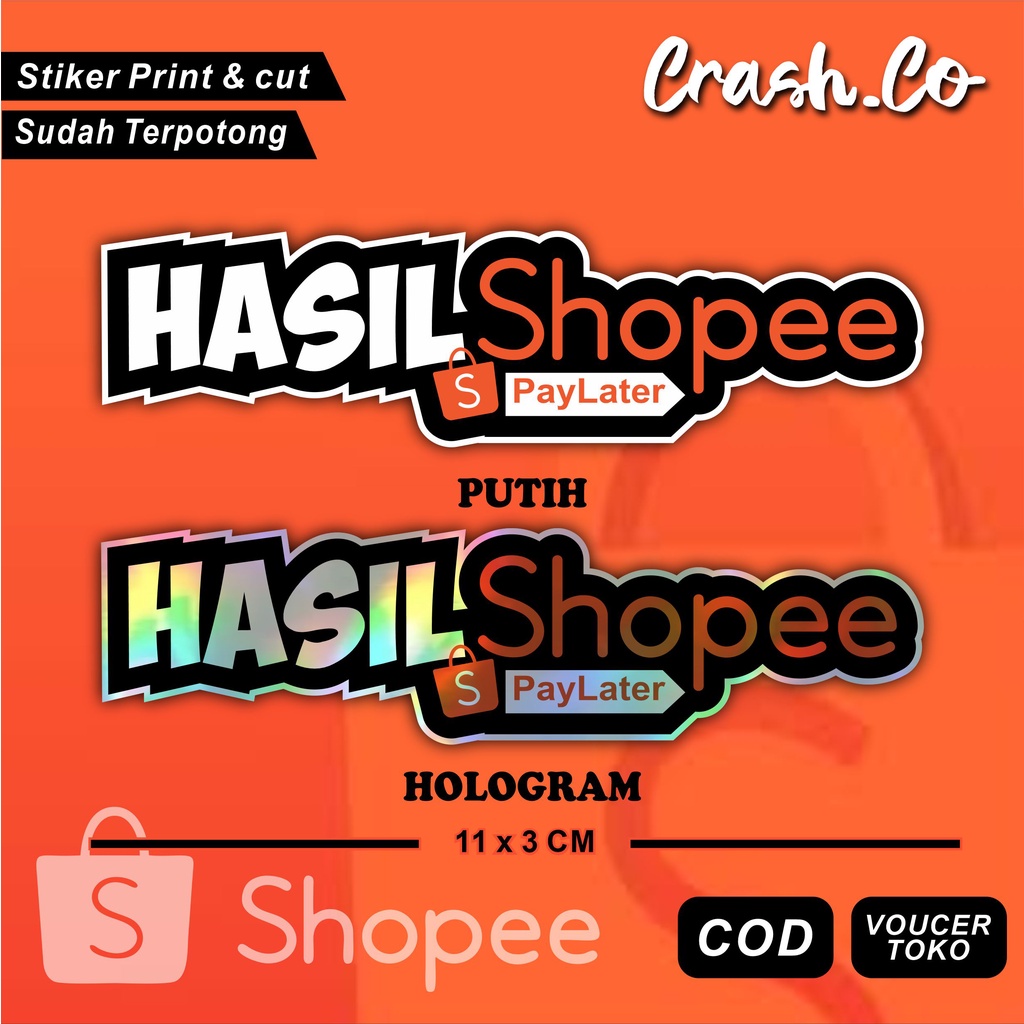 Jual Sticker Hasil Shopee Paylater Stiker Print Cut Shopee Indonesia