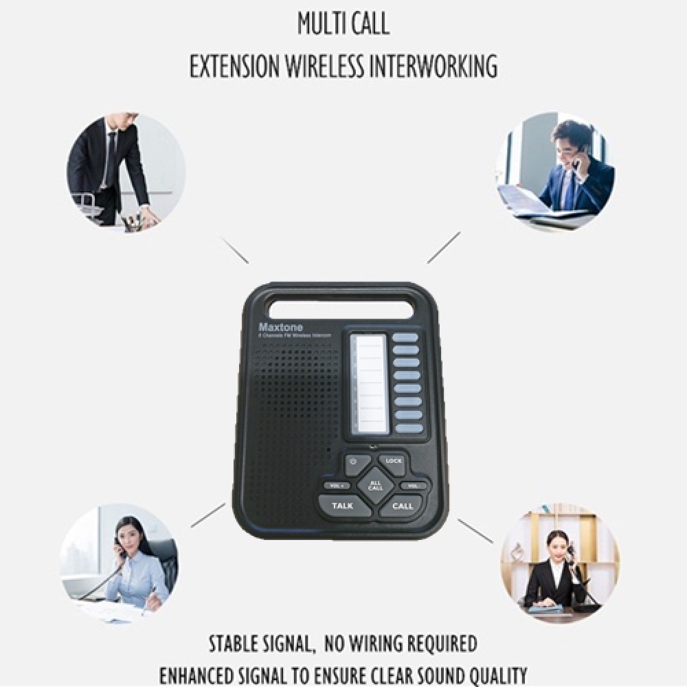Jual Paket 3 Unit Wireless Intercom Interkom 8CH - MAXTONE SK1208 PAKET ...