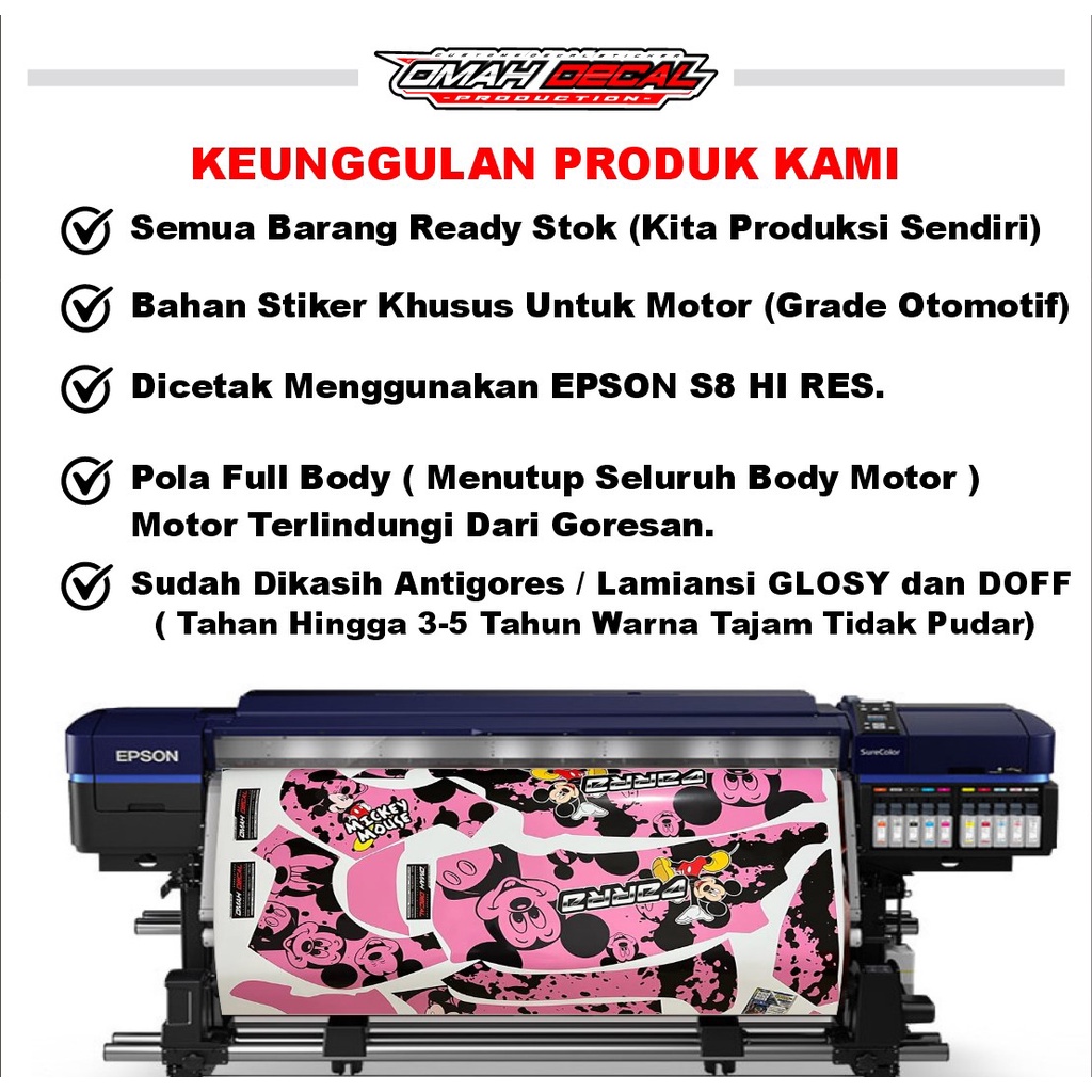 Jual DECAL RBT BODY JUPITER YAMAHA VEGA NEW FULL BODY DEKAL STICKER ...