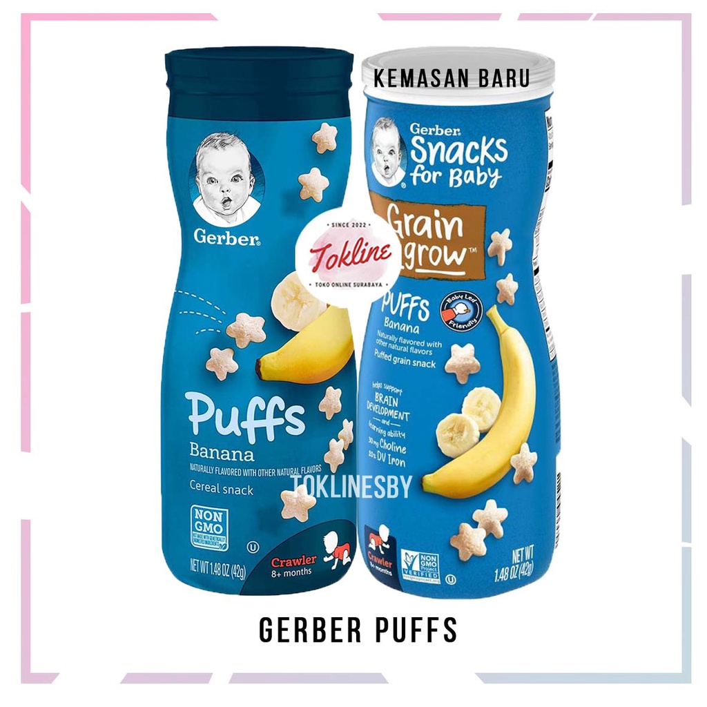 Jual GERBER PUFFS BABY FOOD CEREAL BUBUR BAYI INSTAN SNACK