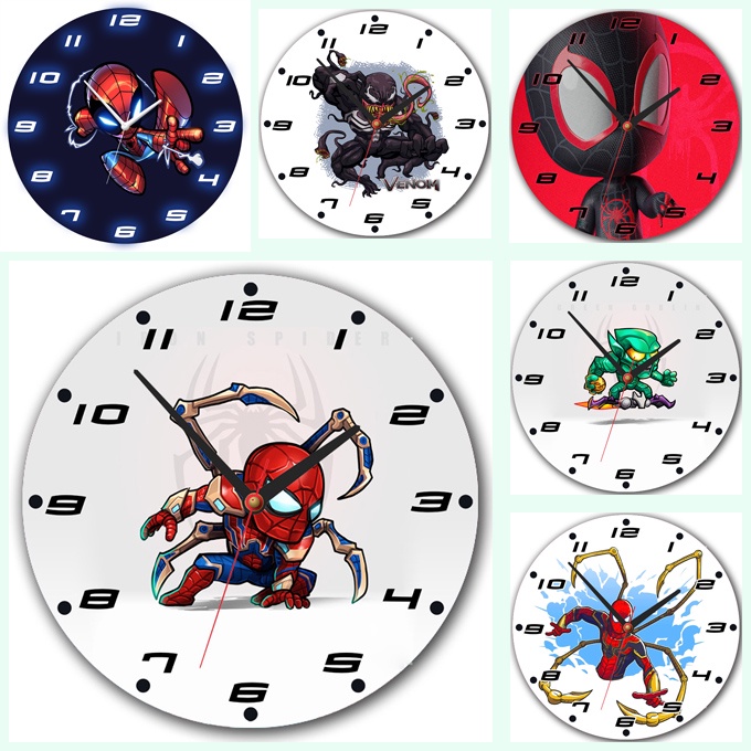 Jual Jam Dinding Karakter Spiderman Spider Man Avenger Komik Superhero