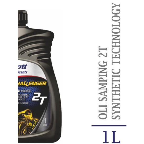 Jual PTT Lubricants Challenger 2T JASO FD/TC; ISO EGD [1L] | Shopee ...