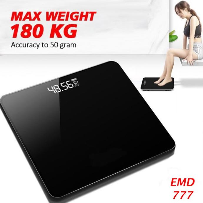 Jual Timbangan Badan Digital Kaca Black Hitam Scale Electronik Body