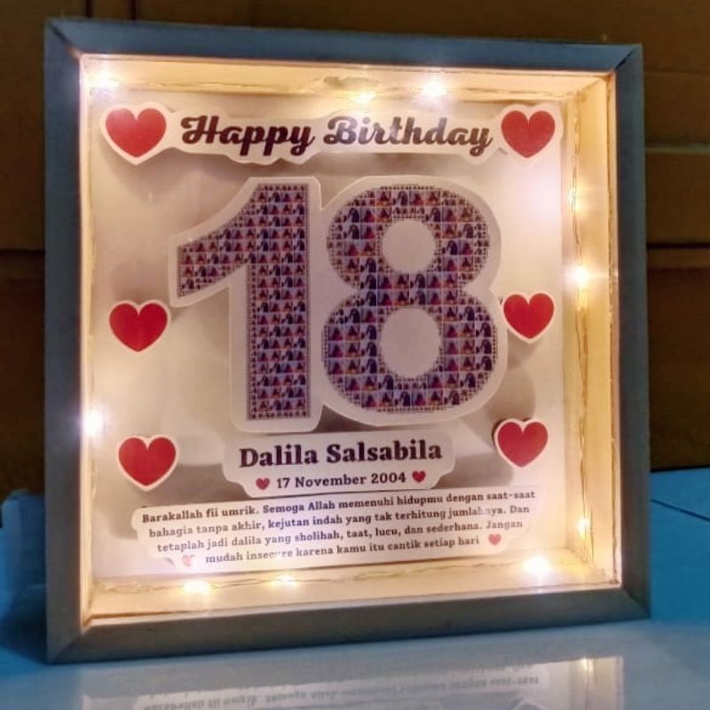 Jual TERLARIS!! FRAME 3D MURAH CUSTOM KOLASE FOTO ANGKA LOVE KADO ...