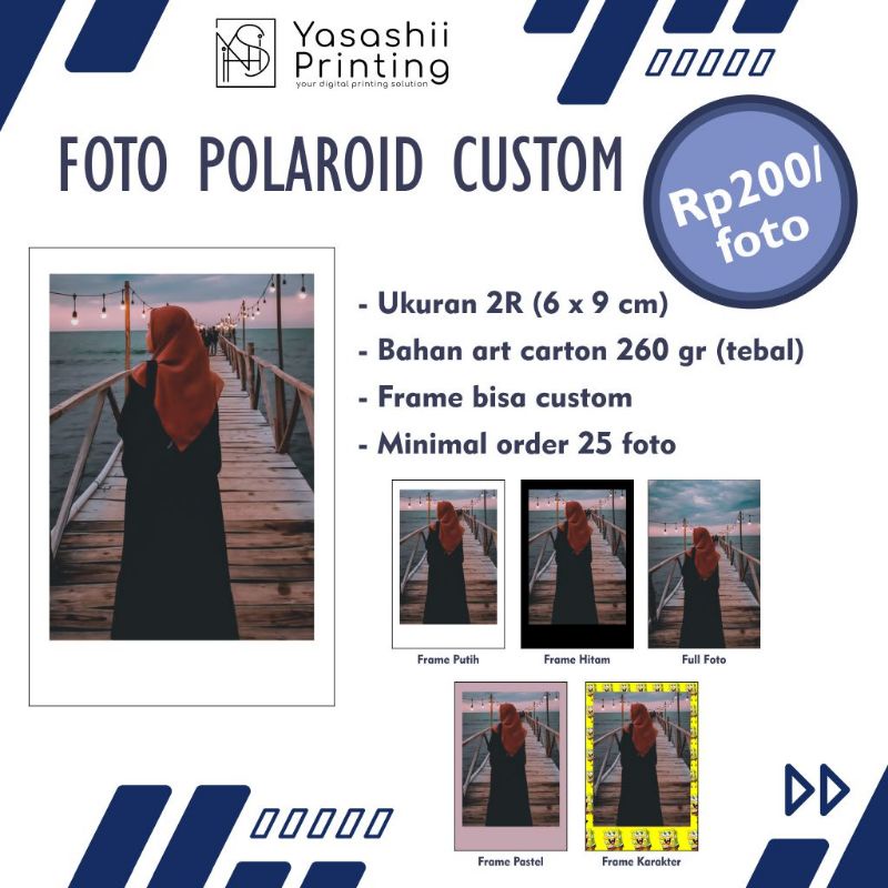 Jual Cetak Foto Polaroid 2r Custom Shopee Indonesia 8630