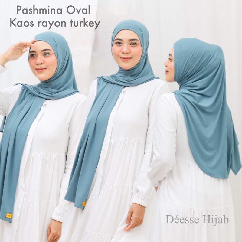 Jual Basic Oval Pashmina Oval Kaos Rayon Turkey Pashmina Jumbo Oval